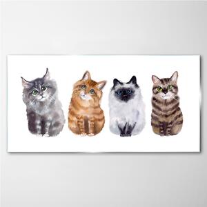 Obraz na skle Obraz na skle Malování zvířat kočky