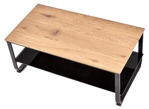 Konferenční stolek ARTIGA, 105x45x55, dub zlatý/černá