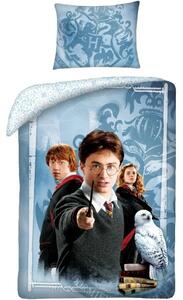 Bavlněné ložní povlečení Harry Potter s přáteli - 100% bavlna - 70 x 90 cm + 140 x 200 cm