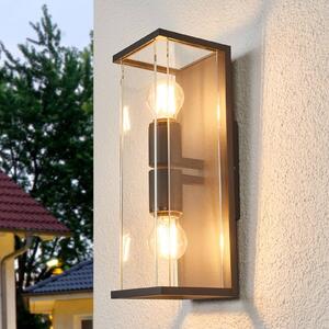 Venkovní nástěnné svítidlo Lucande Annalea, 40 cm, 2 světla, IP54