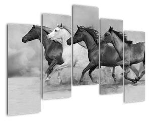 Obraz cválajících koňů (125x90cm)