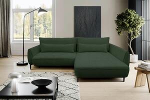 ROHOVÁ SEDAČKA, textil, tmavě zelená MID.YOU - Sedací soupravy, Online Only