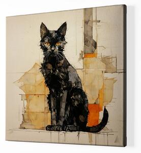 Obraz na plátně - Kočka pana Edgara FeelHappy.cz Velikost obrazu: 40 x 40 cm