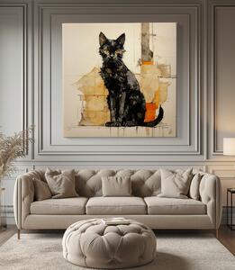 Obraz na plátně - Kočka pana Edgara FeelHappy.cz Velikost obrazu: 60 x 60 cm