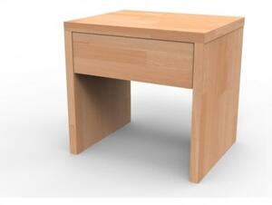 TEXPOL Noční stolek UNI se zásuvkou BUK - (š/v/h) 41 x 40 x 33 cm
