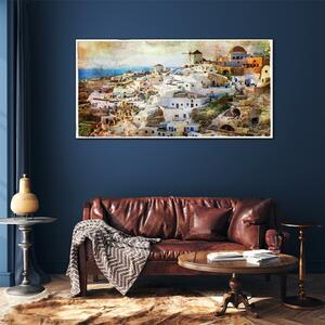 Obraz na skle Obraz na skle Městské moře panoráma města