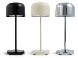 Stolní lampa Lucande, Quill, stmívatelné, Černá, Terasa, Hliník, Moderní
