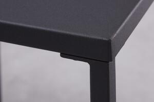 FurniGO Konferenční stolek Dura Steel sada 2ks kov černý