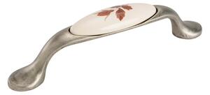 Gamet DIVERA II nikl patina/porcelán s lístky 96 mm