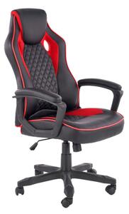 Kancelářská židle MAFIN, 64x118x70, černá/červená