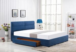 Čalouněná postel KAVALA, 160x200, modrá