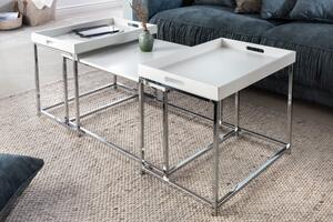 3SET konferenční stolek ELEMENTS bílý Nábytek | Obývací pokoj | Konferenční stolky | Všechny konferenční stolky