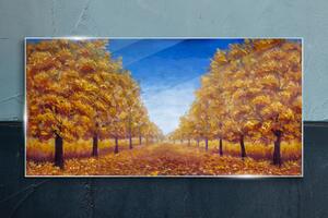 Obraz na skle Obraz na skle Podzimní malba stromu