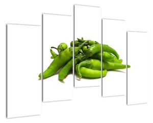 Zelené papričky - obraz (125x90cm)