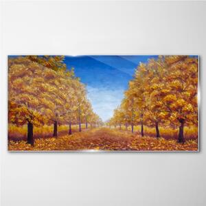 Obraz na skle Obraz na skle Podzimní malba stromu