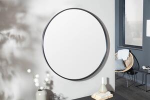 Zrcadlo NOEMI 80 CM černý rám Zrcadla | Kulatá