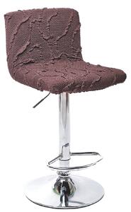 Komashop Potah na barovou židli CAMILA Barva: Hnědá