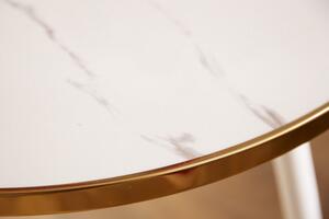 FurniGO Konferenční stolek Paris 45cm bílý