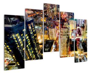 Noční město, obrazy (125x90cm)