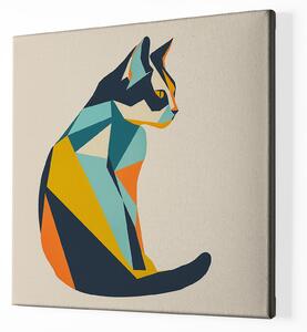 FeelHappy Obraz na plátně - Kočka jednoduchá Velikost obrazu: 60 x 60 cm