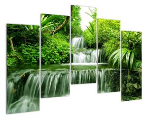 Vodopád v přírodě, obraz (125x90cm)