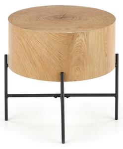Konferenční stolek BROOKLYN-S, 45x45x45, dub přírodní/černá