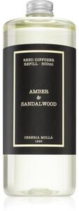 Cereria Mollá Boutique Amber & Sandalwood náplň do aroma difuzérů 500 ml
