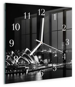 Skleněné hodiny Sydney Horizon zskb-30x30-00082529