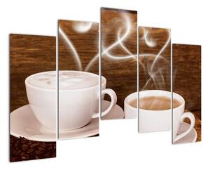 Kávové šálky - obrazy (125x90cm)