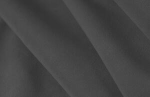 Černá sametová rohová pohovka MICADONI KELSO 242 cm se zlatou podnoží, pravá