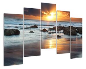 Západ slunce u moře, obraz (125x90cm)