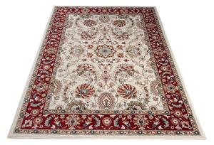 Makro Abra Kusový koberec klasický DUBAI L752B bílý červený Rozměr: 250x350 cm