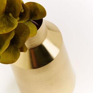Zlatá kovová váza Kave Home Carlyn 26 cm