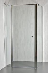 Sprchový kout rohový jednokřídlý MOON D 23 čiré sklo 81 - 86 x 76,5 - 78 x 195 cm