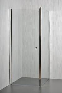 Sprchový kout rohový jednokřídlý MOON A 23 čiré sklo 65 - 70 x 76,5 - 78 x 195 cm
