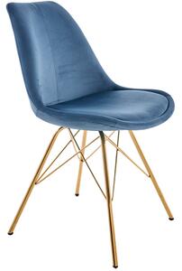 Jídelní židle SCANDINAVIA RETRO II světle modrá / zlatá Nábytek | Jídelní prostory | Jídelní židle | Všechny jídelní židle