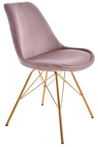Jídelní židle SCANDINAVIA RETRO II tmavě růžová / zlatá Nábytek | Jídelní prostory | Jídelní židle | Všechny jídelní židle