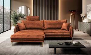 ROHOVÁ SEDAČKA, textil, rezavá MID.YOU - Sedací soupravy, Online Only