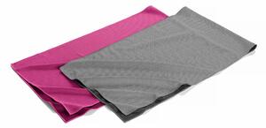 Chladící ručníky - růžový a šedý, sada 2 ks