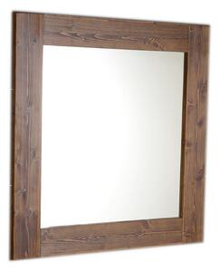 Sapho BRAND zrcadlo v dřevěném rámu 800x800mm, mořený smrk
