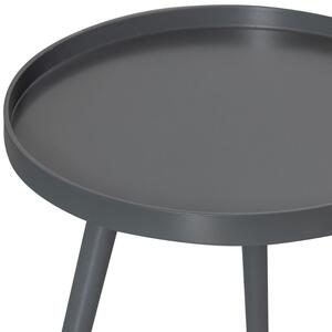 Hoorns Tmavě šedý jasanový konferenční stolek Aisha 41 cm