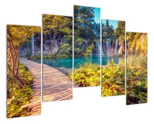 Vodopády v přírodě - obraz (125x90cm)