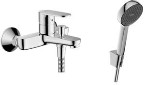 Sada vanová baterie Hansgrohe Vernis Blend 71440000, sprchová sada Hansgrohe Activera Select S 28052000