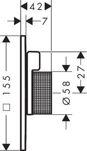 Axor Citterio C vanová baterie pod omítku zlatá 49451250