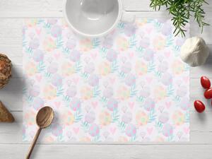 Biante Velikonoční teflonové prostírání na stůl TF-073 Pastelové kraslice na bílém 30x40 cm