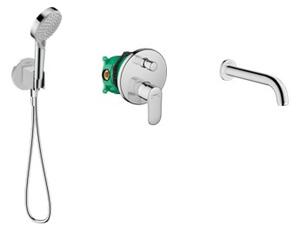 Sada úhlový konektor s držákem Hansgrohe Fixfit 26888000, vanová baterie Hansgrohe Vernis Blend 71466000, 71420000, 01800180, 28272000, 26340000