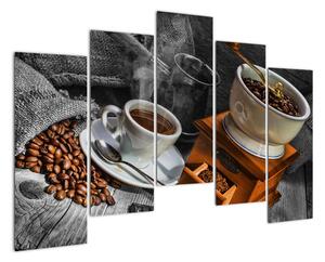 Zátiší s kávou - obraz (125x90cm)