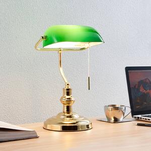 Stolní lampa Lindby Milenka, mosaz, výška 39 cm, kov