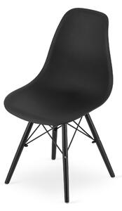 Černá židle YORK OSAKA s černými nohami