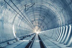DIMEX | Vliesová fototapeta Konstrukce tunelu MS-5-2811 | 375 x 250 cm | modrá, bílá